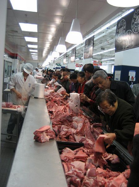 Продукты в китайском супермаркете