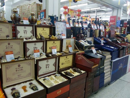 Продукты в китайском супермаркете