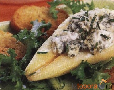 Груши с сырной начинкой - Овощные блюда - Горячие блюда - Рецепты - Кулинарные рецепты - Из Топора.RU