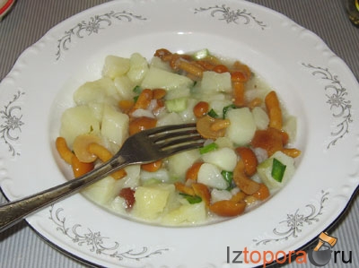 Картошка с маринованными грибами - Овощные закуски - Закуски - Рецепты - Кулинарные рецепты - Из Топора.RU Картошка с маринованными грибами - Овощные закуски - Закуски - Рецепты - Кулинарные рецепты - Из Топора.RU
