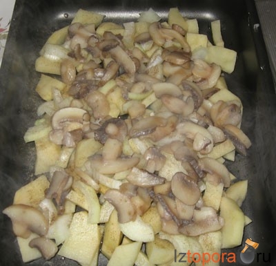Картофель с грибами - Овощные блюда - Горячие блюда - Рецепты - Кулинарные рецепты - Из Топора.RU Картофель с грибами