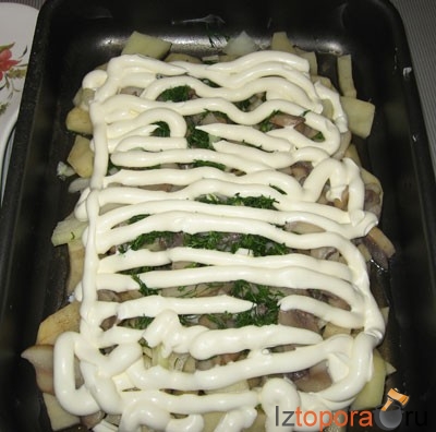Картофель с грибами - Овощные блюда - Горячие блюда - Рецепты - Кулинарные рецепты - Из Топора.RU Картофель с грибами