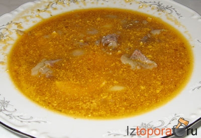 Суп из говядины со сметаной - Мясные супы - Первые блюда - Рецепты - Кулинарные рецепты - Из Топора.RU