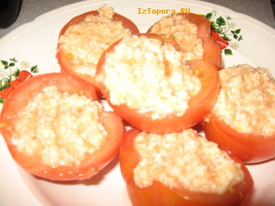 Фаршированные помидоры - Овощные закуски - Закуски - Рецепты - Кулинарные рецепты - Из Топора.RU