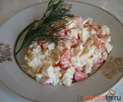 Салат из крабового мяса - Салаты из морепродуктов - Салаты - Рецепты - Кулинарные рецепты - Из Топора.RU Салат из крабового мяса - Салаты из морепродуктов - Салаты - Рецепты - Кулинарные рецепты - Из Топора.RU