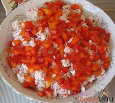 Салат Хризантема - Салаты из морепродуктов - Салаты - Рецепты - Кулинарные рецепты - Из Топора.RU Салат Хризантема