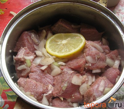 Шашлык в кефире - Шашлыки - Горячие блюда - Рецепты - Кулинарные рецепты - Из Топора.RU Шашлык в кефире