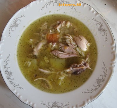 Куриный суп - Супы из птицы - Первые блюда - Рецепты - Кулинарные рецепты - Из Топора.RU