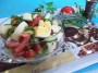 Овощной салат с дыней